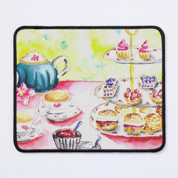 Item preview, Afternoon Tea Time Print Watercolour Party designed and sold by kristinedesigns.