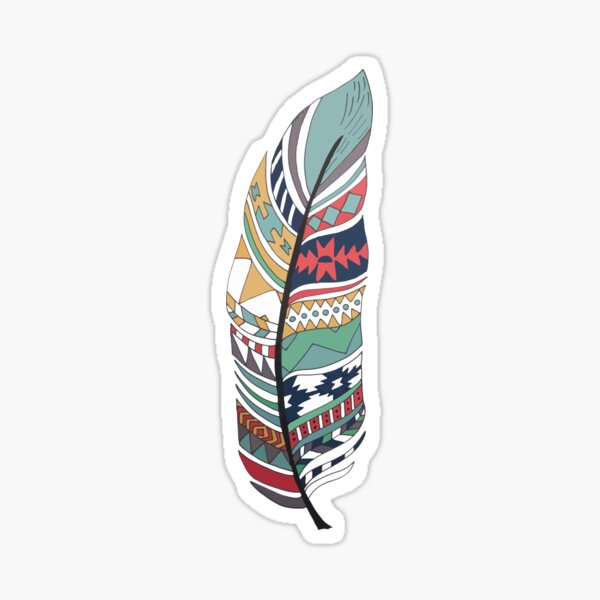 Indian Feathers' Sticker