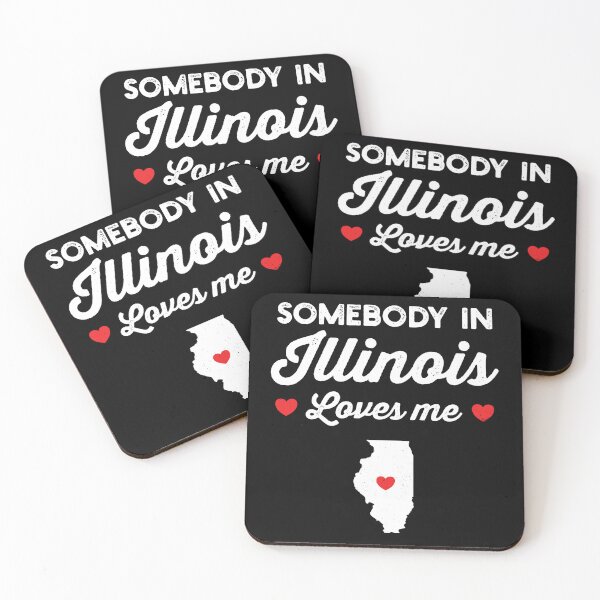 Item preview, Somebody In Illinois Loves Me: Funny Home State Pride Gift - Baby Love Illinois Map USA designed and sold by Adexyl.
