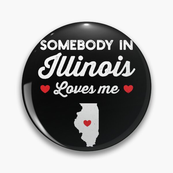 Item preview, Somebody In Illinois Loves Me: Funny Home State Pride Gift - Baby Love Illinois Map USA designed and sold by Adexyl.