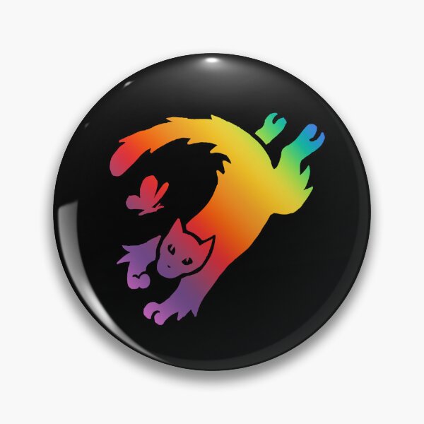 Item preview, Multicolor Cat Emblem designed and sold by Nealoc.