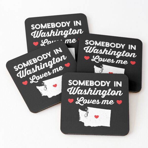 Item preview, Somebody In Washington Loves Me: Funny Home State Pride Gift - Baby Love Washington Map USA designed and sold by Adexyl.