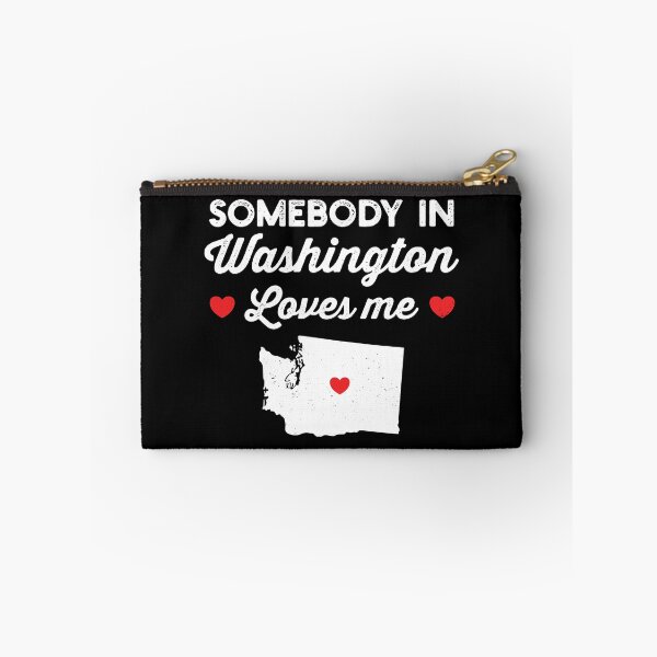 Item preview, Somebody In Washington Loves Me: Funny Home State Pride Gift - Baby Love Washington Map USA designed and sold by Adexyl.