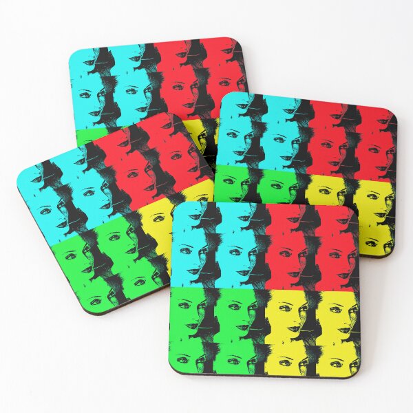 Item preview, pop art beauty woman face 80s  designed and sold by cheekylorns.