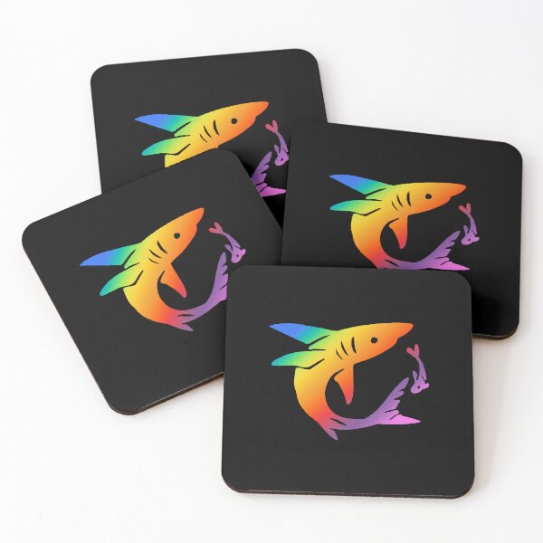 Item preview, Multicolored Shark Emblem designed and sold by Nealoc.