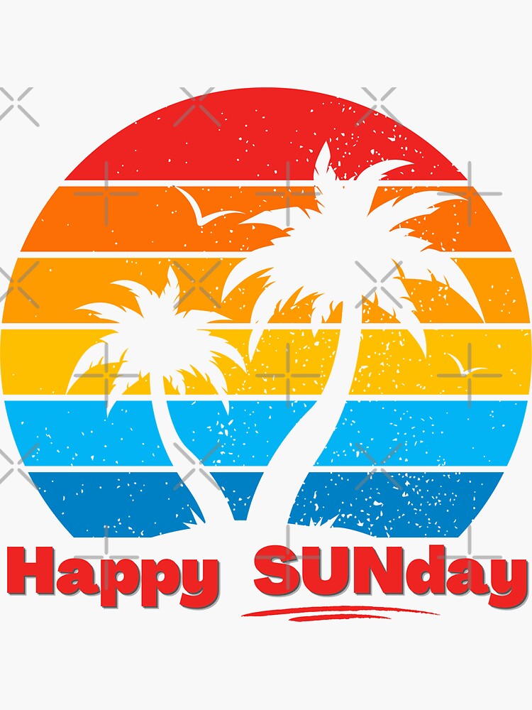 Palm Tree Sunset Beach Sand Summer Holiday Good Vibes Car Sticker Decal