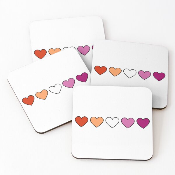 Item preview, Subtle Lesbian Pride Hearts designed and sold by arsoy.