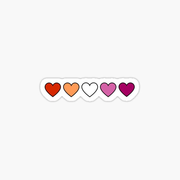 Item preview, Subtle Lesbian Pride Hearts designed and sold by arsoy.