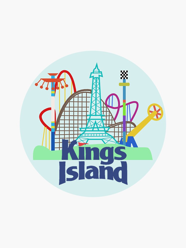 "Kings Island Sticker" Sticker for Sale by manjot21 Redbubble