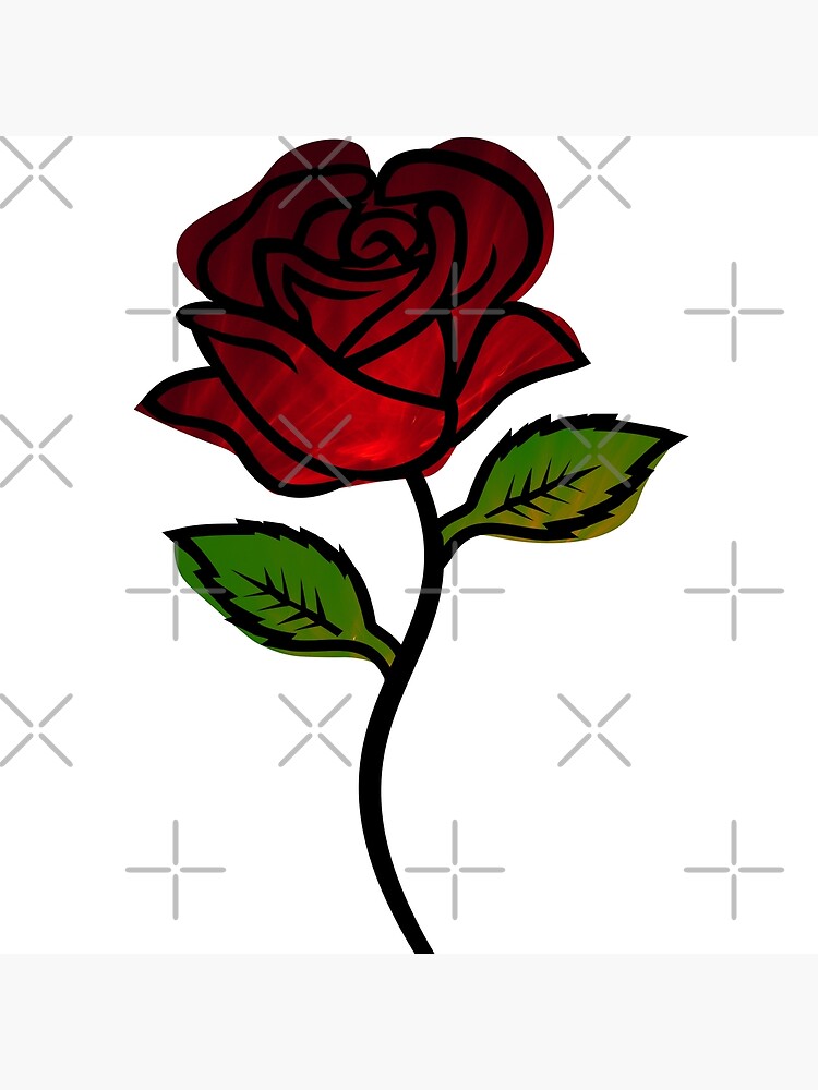 Biophilia Red Rose Flower Pin