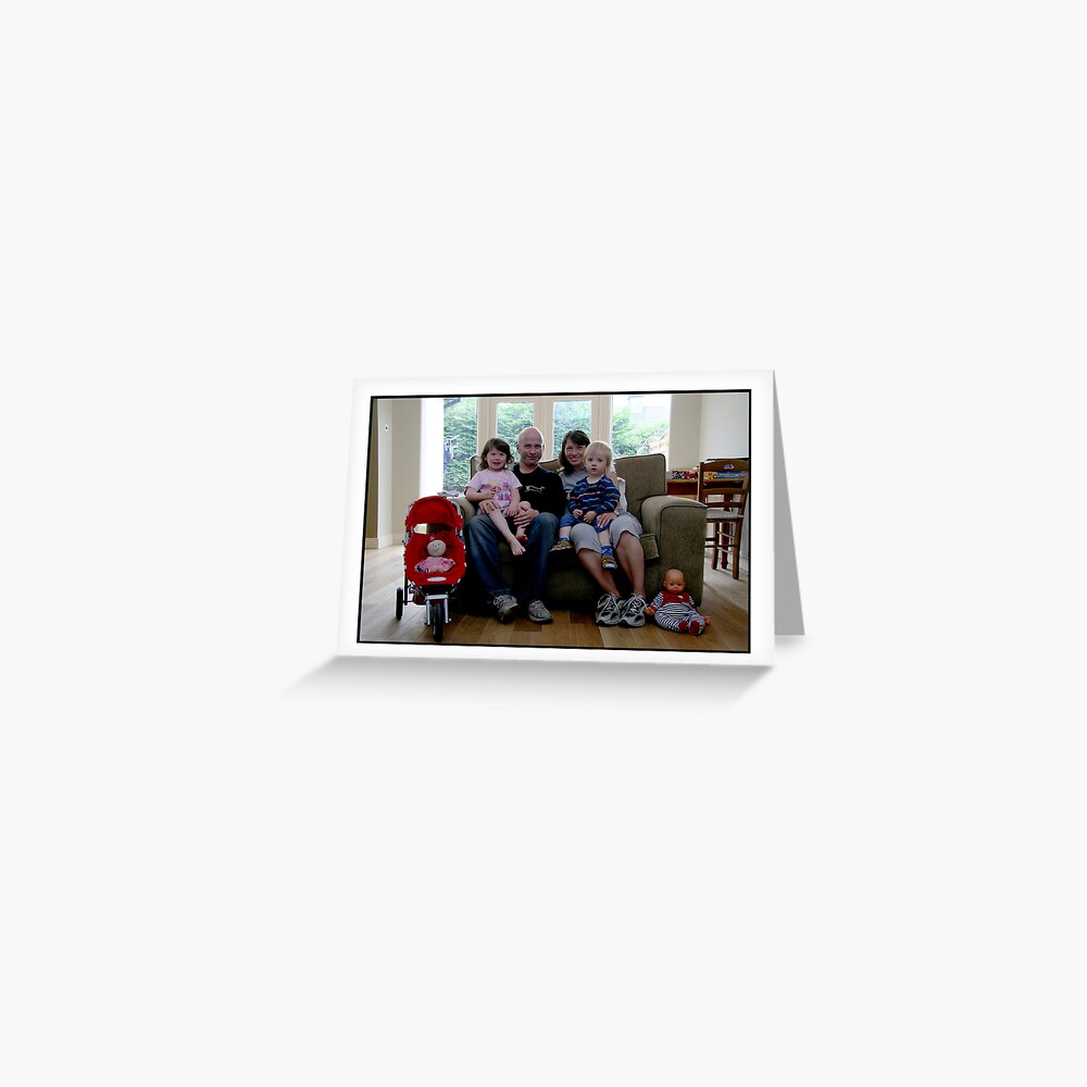 Kirsten, Mike and the Kids Greeting Card