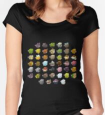 Glitch Cubimals Collection Women's Fitted Scoop T-Shirt