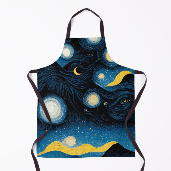 Item preview, starry night with moon and clouds designed and sold by Mike Kiev art.