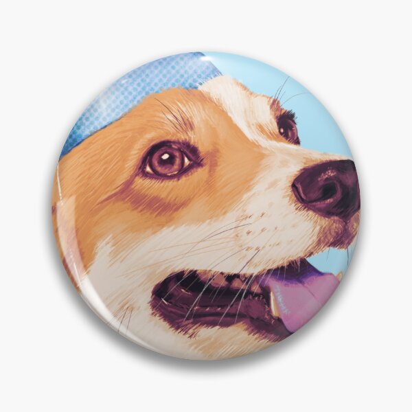 Item preview, cheerful corgi designed and sold by MelHillery.