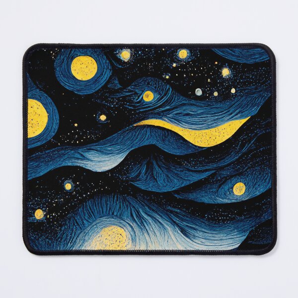 Item preview, starry night with moon and clouds 4 designed and sold by Mike Kiev art.