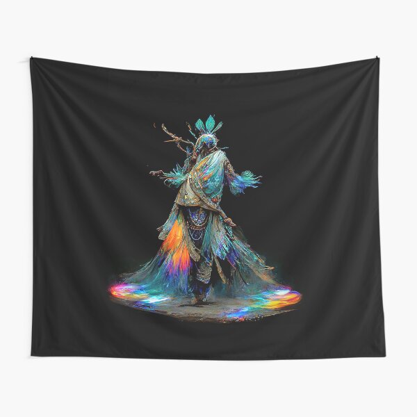 Dancing Iridescent Shaman 3 Tapestry