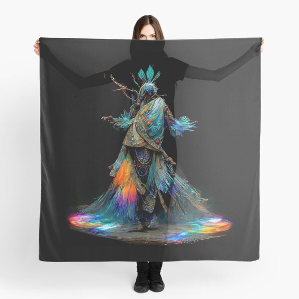 Dancing Iridescent Shaman 3 Scarf