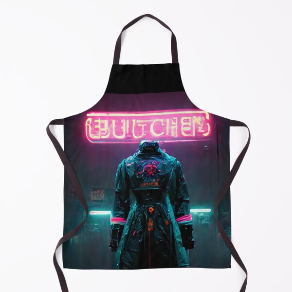 Item preview, Beheaded Cyberpunk Neon Butcher designed and sold by CyberStreetArt.