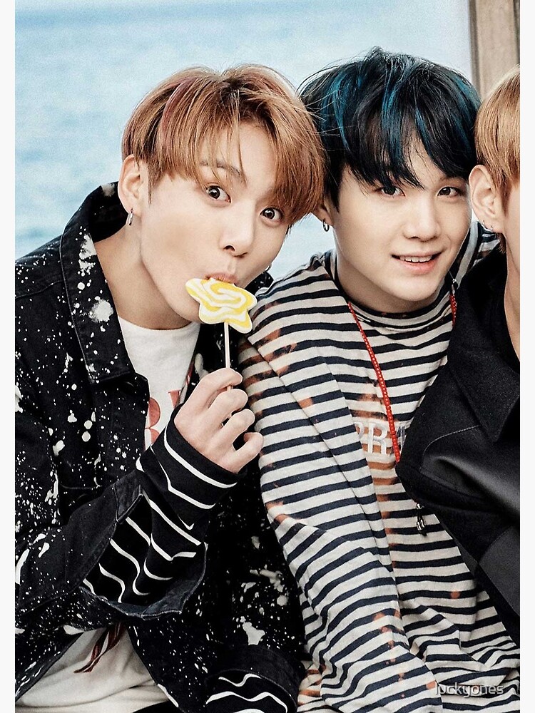 Suga Jungkook Greeting Card By Luckyones Redbubble