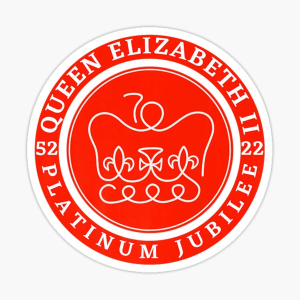 "Queen's Jubilee 2022 queens Platinum jubilee queen uk " Sticker for