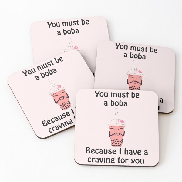 Aperçu de l'œuvre Envie de thé Boba rose mignon créée et vendue par TheFoxyWolfShop.