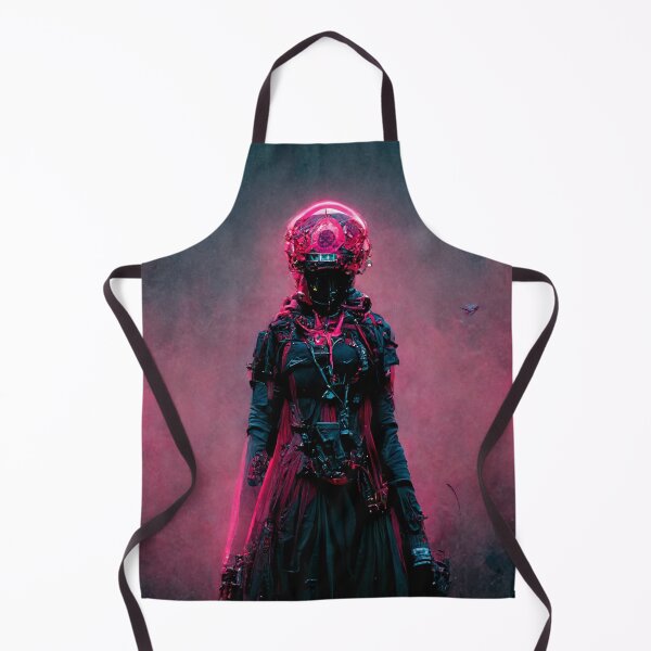 Item preview, Neon Cyberpunk Female Astronaut designed and sold by CyberStreetArt.