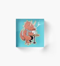 Ty die Triceratops LGBT Dinos! Acrylblock