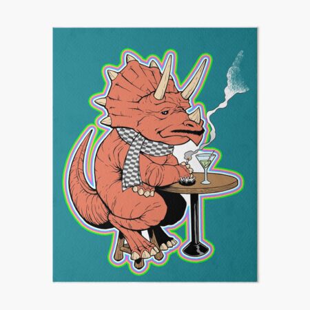 Ty the Triceratops LGBT Dinos! Art Board Print
