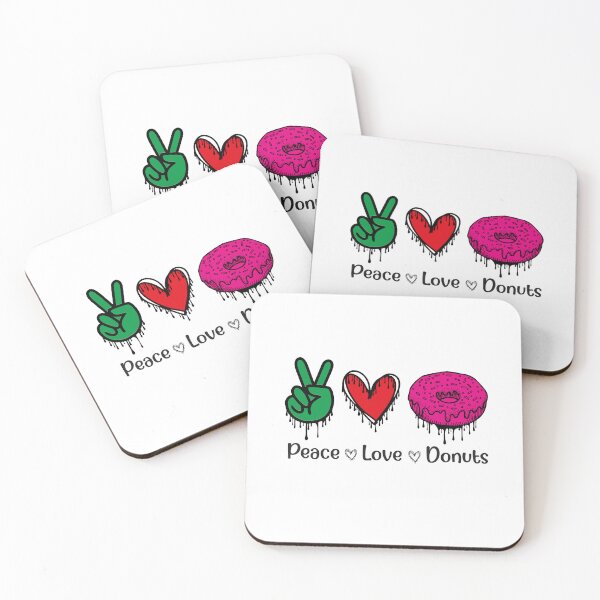 Item preview, Peace love donut designed and sold by Zakaria-4.