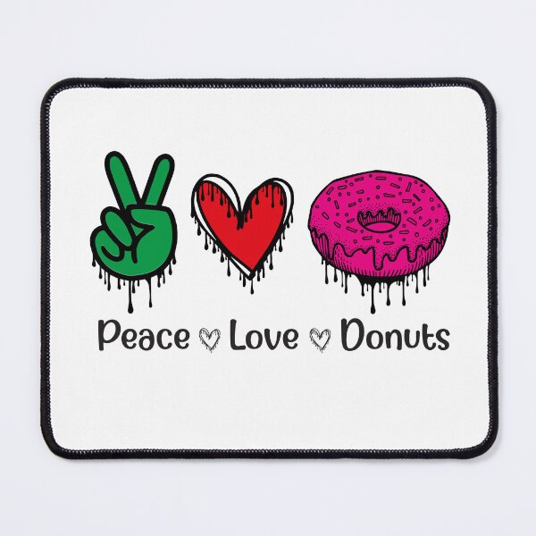 Item preview, Peace love donut designed and sold by Zakaria-4.