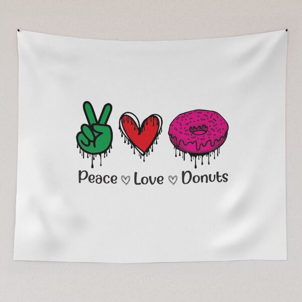 Item preview, Peace love donut designed and sold by Zakaria-4.