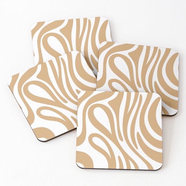 Item preview, Cappuccino Brown & White Pattern  designed and sold by Adrianach1.