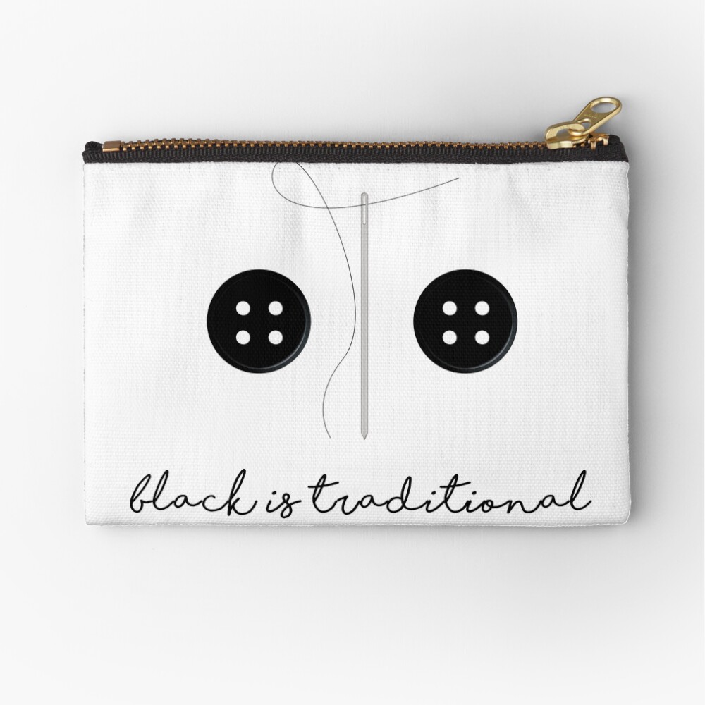 Black Is Traditional Zipper Pouch