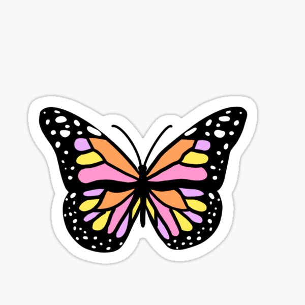 colourful butterfly Sticker