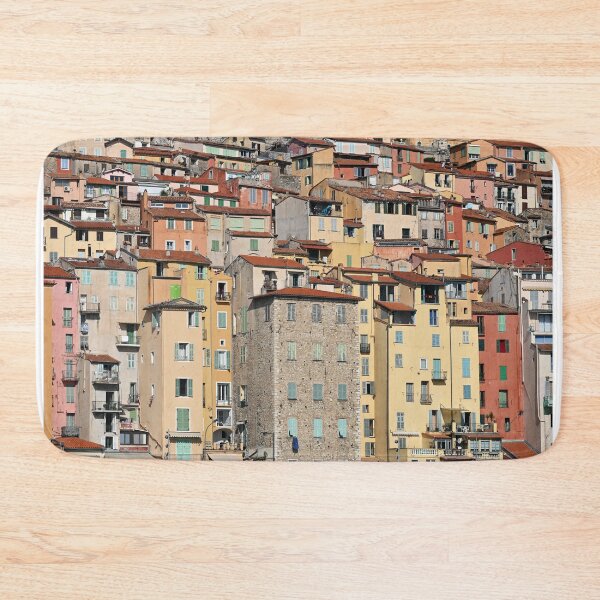 Item preview, Colorful buildings in Menton France cityscape designed and sold by goceris.