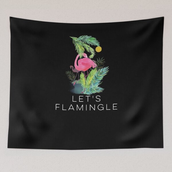 Item preview, Funny Let's Flamingle  designed and sold by DSweethearts.