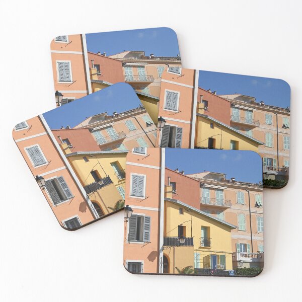 Item preview, Colorful old buildings in Menton France designed and sold by goceris.