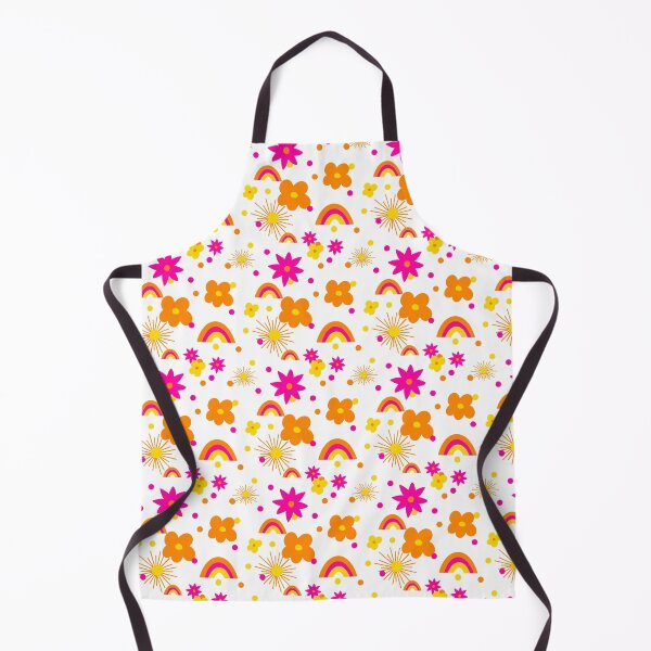 Item preview, Retro Flowers Rainbow Sun Pattern designed and sold by Julie Woolfolk.