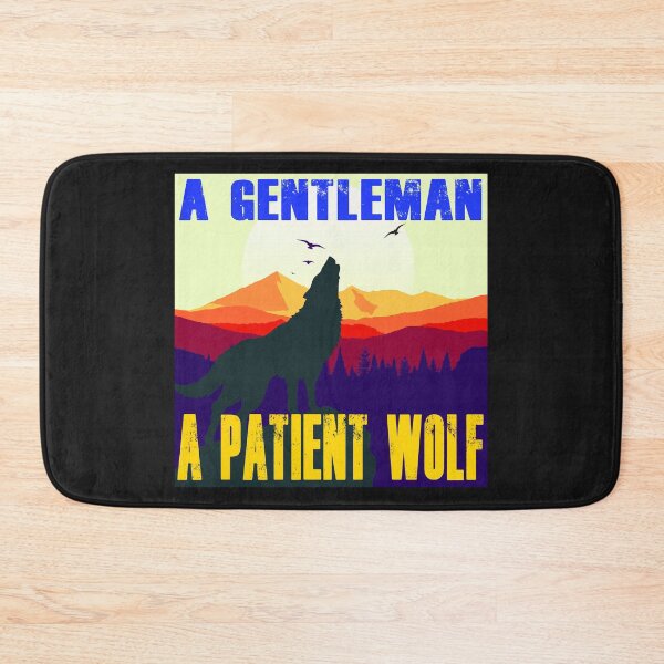 Item preview, A Gentleman is a Patient Wolf - Retro Colors 12 designed and sold by Art-by-Geoff.