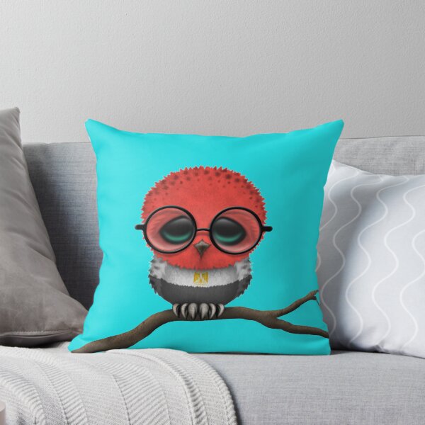 Item preview, Nerdy Egyptian Baby Owl on a Branch designed and sold by JeffBartels.