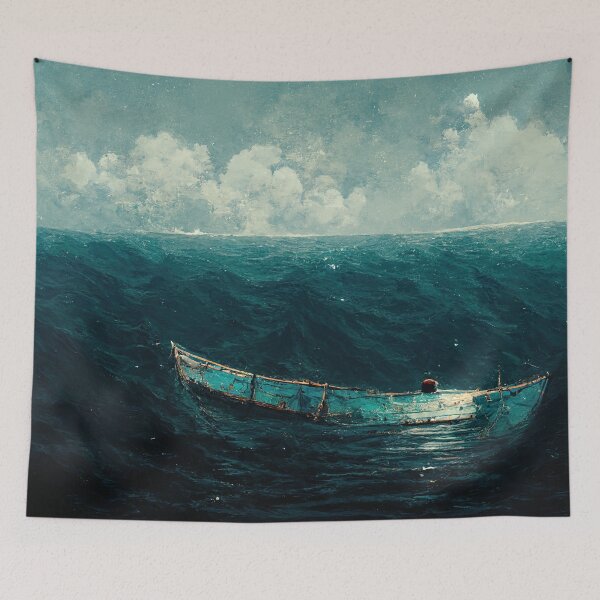 Item preview, Ocean Blues, alone In the Ocean designed and sold by WolfPack-Art.