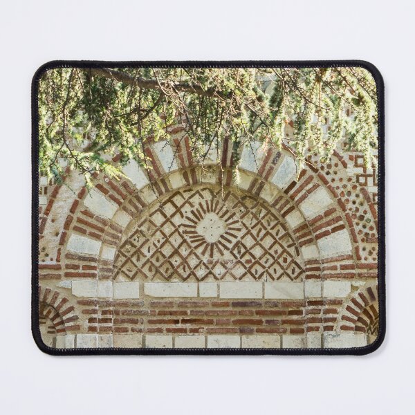 Item preview, Brickwork Like Embroidery - Byzantine Design of Red Brick and White Stone designed and sold by Georgia Mizuleva.