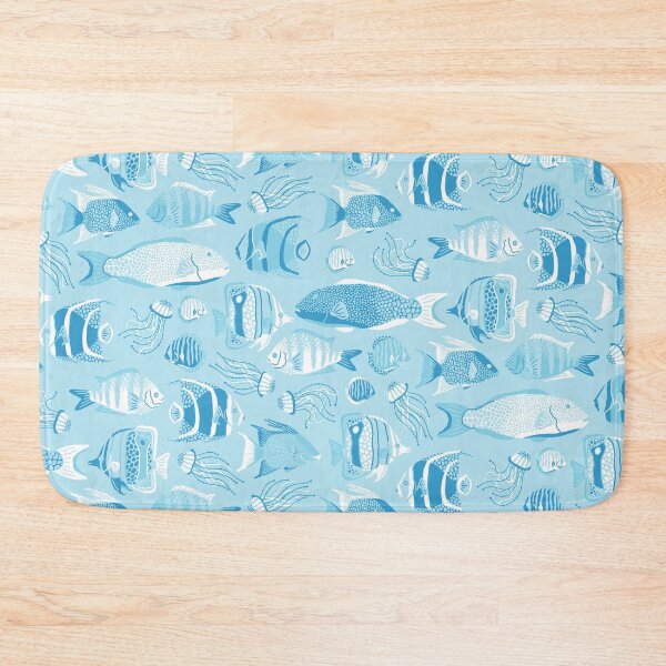 Item preview, Light Blue Funky Fishes designed and sold by Carolina Diaz.