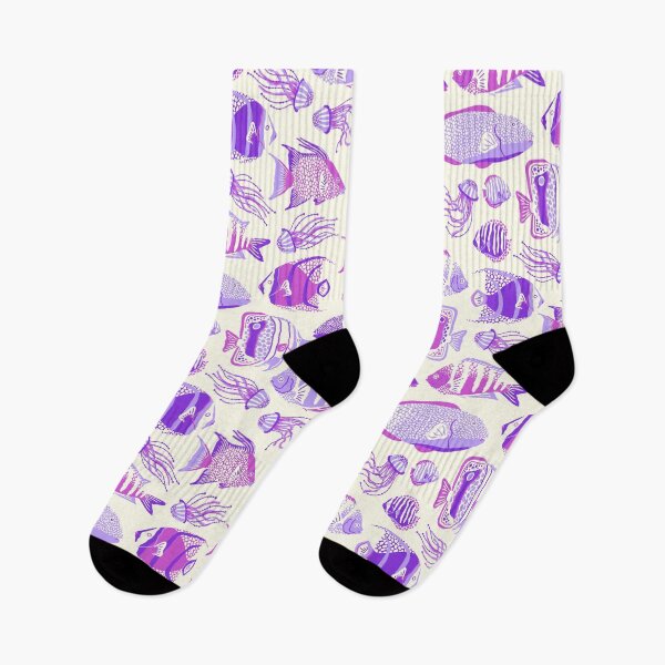 Item preview, Purple Funky Fishes designed and sold by Carolina Diaz.