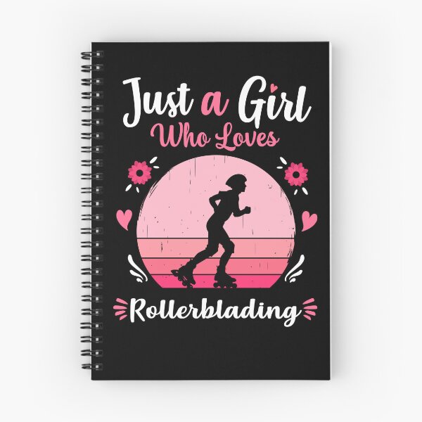 Item preview, Just A Girl Who Loves Rollerblading Pink Retro Vintage gift idea designed and sold by HN-ART.