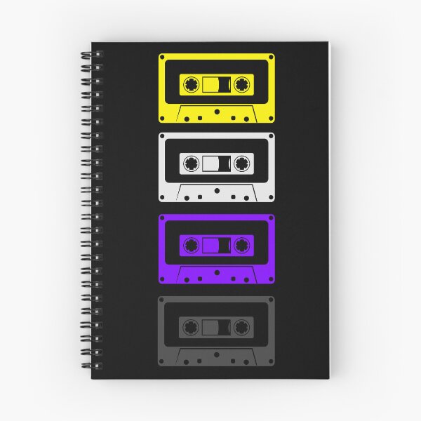 Item preview, Nonbinary Pride Flag Cassette Tape Recorder Enby Vintage Aesthetic designed and sold by tongues-n-teeth.