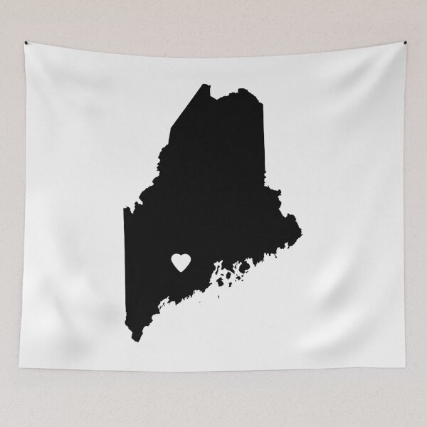Item preview, Maine Love in Black designed and sold by Maren Misner.