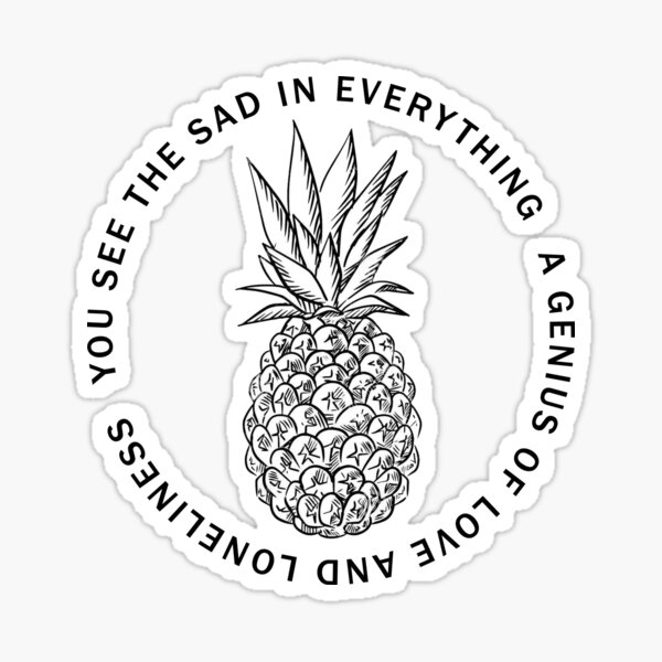 Agnes - Glass Animals Lyrics Sticker