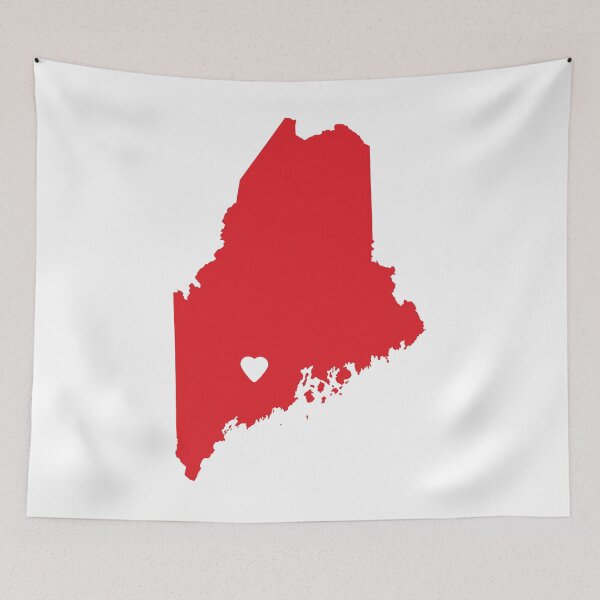 Item preview, Maine Love in Red designed and sold by Maren Misner.