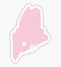 Maine Love in Pink Sticker